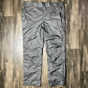 Simms Fishing Mens XXL Green Ultra-Lightweight Rain Pants Pull On Cinch Full Zip